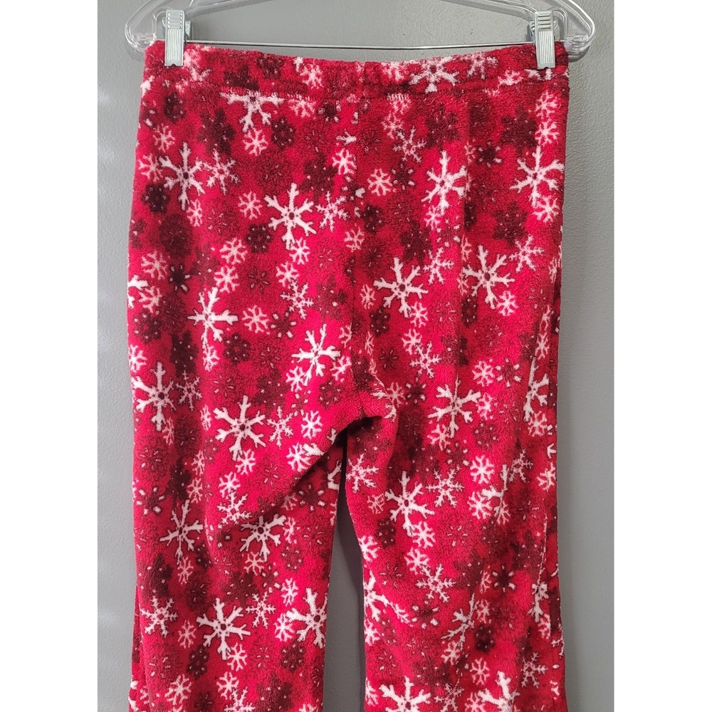 George‎ Women's Red/White Super Soft Pajama Snowflakes Pants Size Medium - Picture 7 of 8